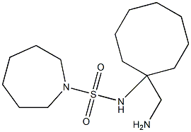 N-[1-(aminomethyl)cyclooctyl]azepane-1-sulfonamide 结构式