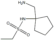N-[1-(aminomethyl)cyclopentyl]ethane-1-sulfonamide,,结构式