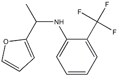 N-[1-(furan-2-yl)ethyl]-2-(trifluoromethyl)aniline 化学構造式