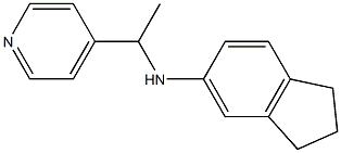 N-[1-(pyridin-4-yl)ethyl]-2,3-dihydro-1H-inden-5-amine|