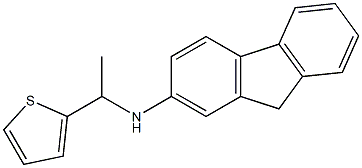 N-[1-(thiophen-2-yl)ethyl]-9H-fluoren-2-amine,,结构式