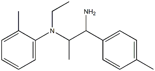 N-[1-amino-1-(4-methylphenyl)propan-2-yl]-N-ethyl-2-methylaniline 结构式