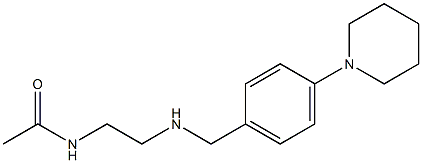 N-[2-({[4-(piperidin-1-yl)phenyl]methyl}amino)ethyl]acetamide Struktur