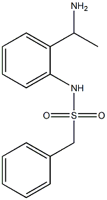 N-[2-(1-aminoethyl)phenyl]-1-phenylmethanesulfonamide Structure