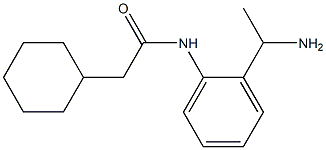 N-[2-(1-aminoethyl)phenyl]-2-cyclohexylacetamide Structure