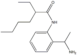 N-[2-(1-aminoethyl)phenyl]-2-ethylhexanamide,,结构式