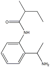 N-[2-(1-aminoethyl)phenyl]-2-methylbutanamide Struktur