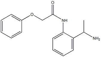 N-[2-(1-aminoethyl)phenyl]-2-phenoxyacetamide 结构式