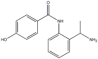 N-[2-(1-aminoethyl)phenyl]-4-hydroxybenzamide 化学構造式