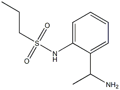 N-[2-(1-aminoethyl)phenyl]propane-1-sulfonamide Structure