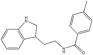 N-[2-(2,3-dihydro-1H-indol-3-yl)ethyl]-4-methylbenzamide Structure