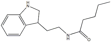 N-[2-(2,3-dihydro-1H-indol-3-yl)ethyl]pentanamide Struktur