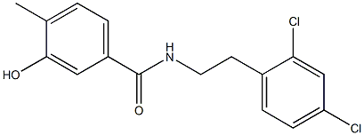 N-[2-(2,4-dichlorophenyl)ethyl]-3-hydroxy-4-methylbenzamide Struktur