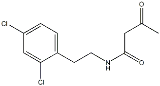 N-[2-(2,4-dichlorophenyl)ethyl]-3-oxobutanamide Struktur