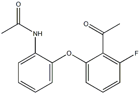 N-[2-(2-acetyl-3-fluorophenoxy)phenyl]acetamide Structure