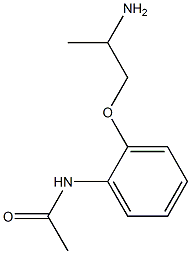 N-[2-(2-aminopropoxy)phenyl]acetamide 化学構造式