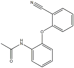 N-[2-(2-cyanophenoxy)phenyl]acetamide 化学構造式