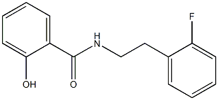 N-[2-(2-fluorophenyl)ethyl]-2-hydroxybenzamide Structure