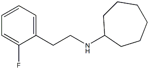 N-[2-(2-fluorophenyl)ethyl]cycloheptanamine 化学構造式