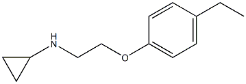 N-[2-(4-ethylphenoxy)ethyl]cyclopropanamine Struktur