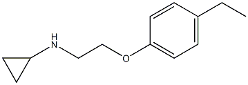 N-[2-(4-ethylphenoxy)ethyl]cyclopropanamine,,结构式