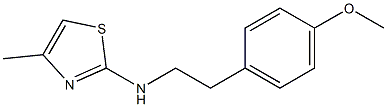 N-[2-(4-methoxyphenyl)ethyl]-4-methyl-1,3-thiazol-2-amine Structure