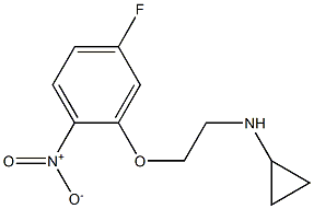 N-[2-(5-fluoro-2-nitrophenoxy)ethyl]cyclopropanamine 结构式