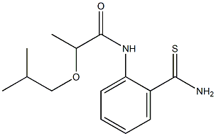 N-[2-(aminocarbonothioyl)phenyl]-2-isobutoxypropanamide Structure