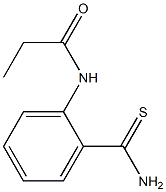 N-[2-(aminocarbonothioyl)phenyl]propanamide Structure