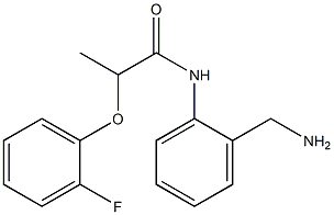 N-[2-(aminomethyl)phenyl]-2-(2-fluorophenoxy)propanamide Structure