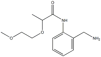 N-[2-(aminomethyl)phenyl]-2-(2-methoxyethoxy)propanamide Struktur