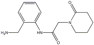 N-[2-(aminomethyl)phenyl]-2-(2-oxopiperidin-1-yl)acetamide|