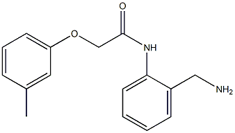 N-[2-(aminomethyl)phenyl]-2-(3-methylphenoxy)acetamide Structure