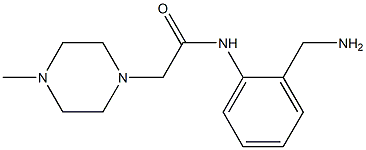 N-[2-(aminomethyl)phenyl]-2-(4-methylpiperazin-1-yl)acetamide Struktur