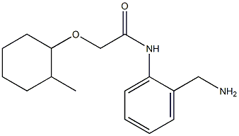 N-[2-(aminomethyl)phenyl]-2-[(2-methylcyclohexyl)oxy]acetamide Structure