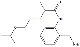 N-[2-(aminomethyl)phenyl]-2-[2-(propan-2-yloxy)ethoxy]propanamide Struktur