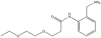 N-[2-(aminomethyl)phenyl]-3-(2-ethoxyethoxy)propanamide Struktur