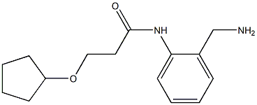 N-[2-(aminomethyl)phenyl]-3-(cyclopentyloxy)propanamide|