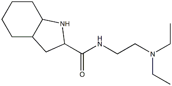 N-[2-(diethylamino)ethyl]octahydro-1H-indole-2-carboxamide Structure