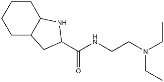 N-[2-(diethylamino)ethyl]octahydro-1H-indole-2-carboxamide,,结构式