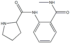 N-[2-(methylcarbamoyl)phenyl]pyrrolidine-2-carboxamide Struktur