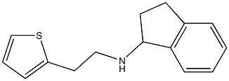 N-[2-(thiophen-2-yl)ethyl]-2,3-dihydro-1H-inden-1-amine 结构式