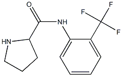 N-[2-(trifluoromethyl)phenyl]pyrrolidine-2-carboxamide 化学構造式