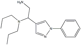 N-[2-amino-1-(1-phenyl-1H-pyrazol-4-yl)ethyl]-N,N-dipropylamine 化学構造式