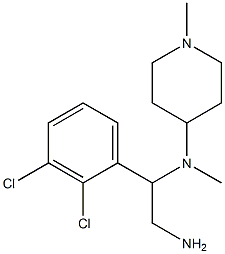 N-[2-amino-1-(2,3-dichlorophenyl)ethyl]-N,1-dimethylpiperidin-4-amine Structure