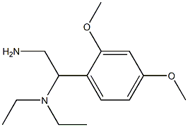 N-[2-amino-1-(2,4-dimethoxyphenyl)ethyl]-N,N-diethylamine Structure