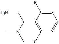 N-[2-amino-1-(2,6-difluorophenyl)ethyl]-N,N-dimethylamine Structure