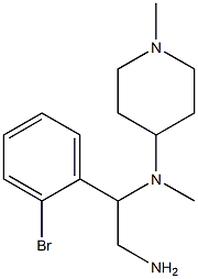 N-[2-amino-1-(2-bromophenyl)ethyl]-N-methyl-N-(1-methylpiperidin-4-yl)amine Structure