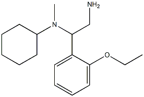 N-[2-amino-1-(2-ethoxyphenyl)ethyl]-N-cyclohexyl-N-methylamine Struktur