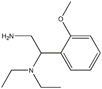 N-[2-amino-1-(2-methoxyphenyl)ethyl]-N,N-diethylamine,,结构式